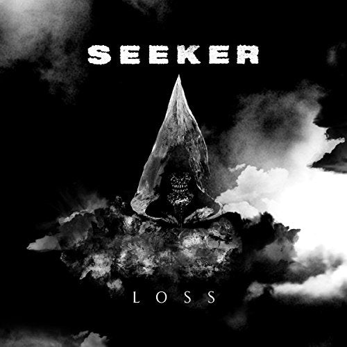 Seeker - Loss" CD cover: a stark, grayscale mountain peak amidst clouds.