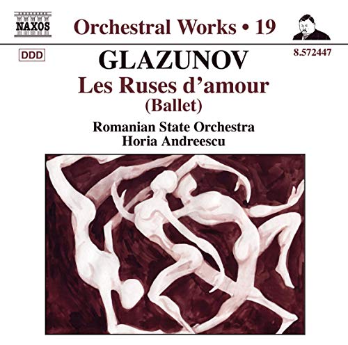 CD cover for Glazunovās āLes Ruses dāamourā ballet, with dancers depicted.