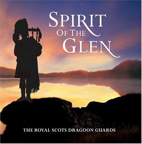 CD cover: silhouette of a bagpiper against a sunset landscape.