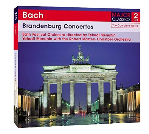 Bach’s Brandenburg Concertos double CD cover with the Brandenburg Gate image.