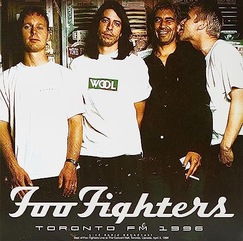 Vinyl cover featuring four men, including Dave Grohl, with text Foo Fighters Toronto FM.