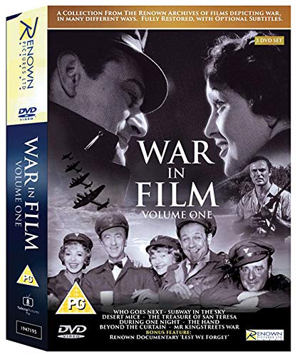 DVD cover for "War In Film Volume One" featuring vintage war imagery.