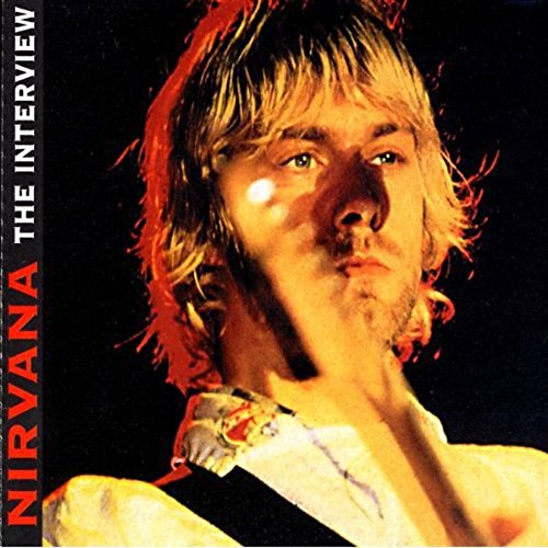 Close-up portrait of Kurt Cobain, Nirvana’s frontman, on album cover.