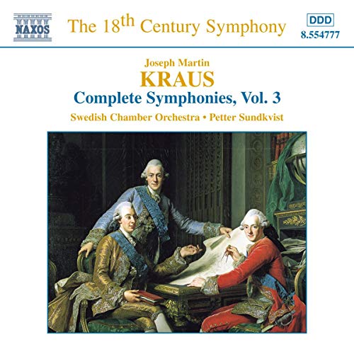 CD cover for Kraus’ Symphonies, Vol. 3, featuring a historical painting.