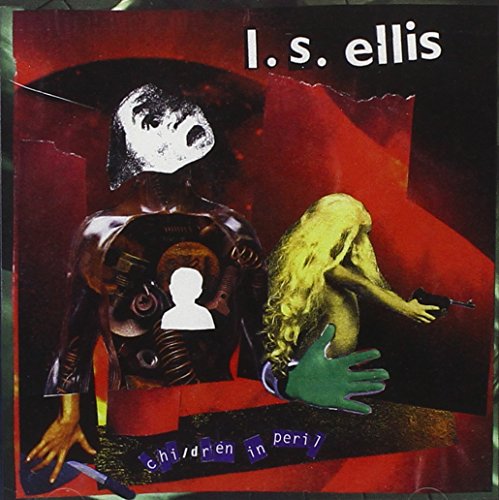 CD cover with collage of distorted figures, dark red background.