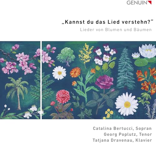CD cover with painted floral arrangements and artist names below.