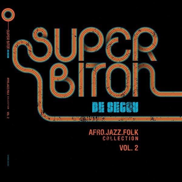 CD cover for “Super Biton - Afro.Jazz.Folk Collection Volume 2” with retro design.