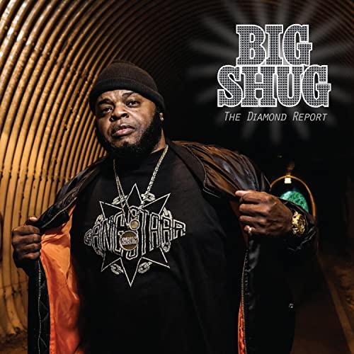 Big Shug album cover featuring a portrait of the rapper in a tunnel.
