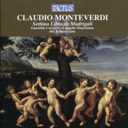 CD cover: cherubs dancing around a tree, Monteverdi's "Settimo Libro.