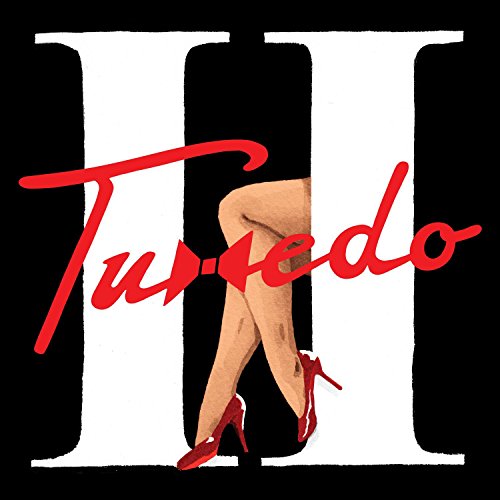 CD cover for "Tuxedo II" featuring legs in red high heels.