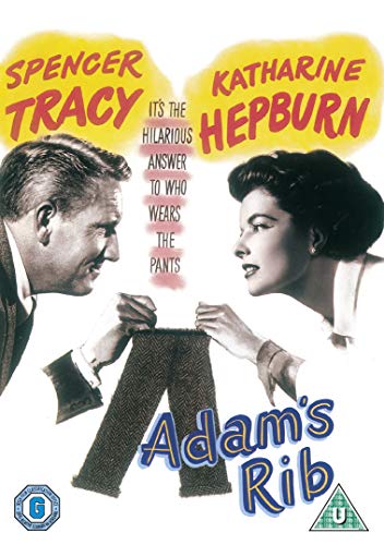Spencer Tracy and Katharine Hepburn on the DVD cover for "Adam's Rib".