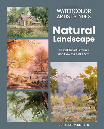 Book cover with four watercolor landscape paintings and title information in white text.