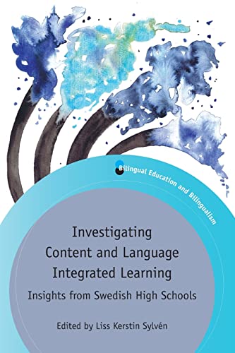 Book cover with watercolor flowers and text: “Investigating Content and Language Integrated Learning.”
