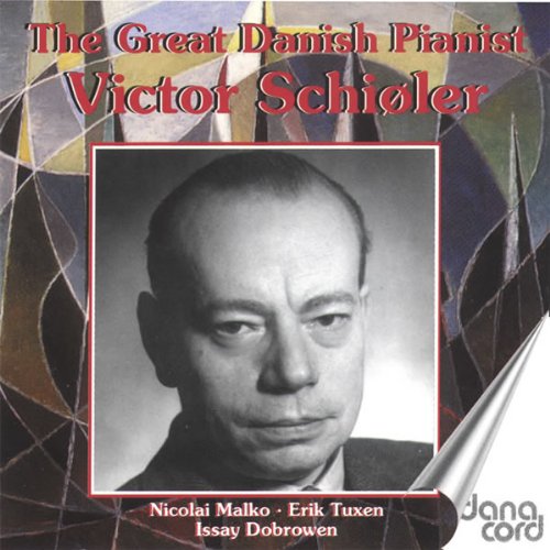 CD cover featuring a portrait of pianist Victor Schioler.