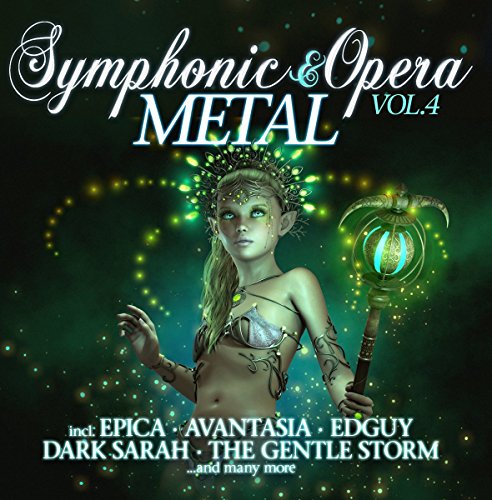 CD cover: fantasy art of a young woman with a glowing staff.