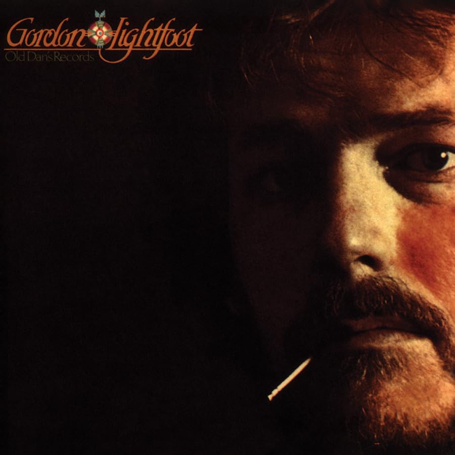 CD cover: portrait of Gordon Lightfoot with a cigarette.