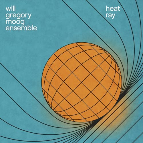 Album cover with an orange grid sphere and swirling blue lines.