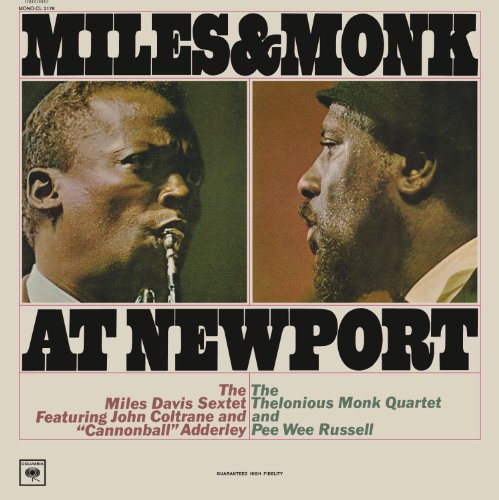 Album cover: Miles Davis and Thelonious Monk portraits with bold text.