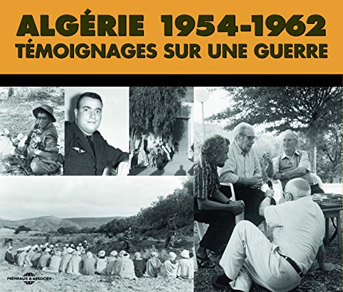 CD cover with black and white photos of people and Algerian landscapes.