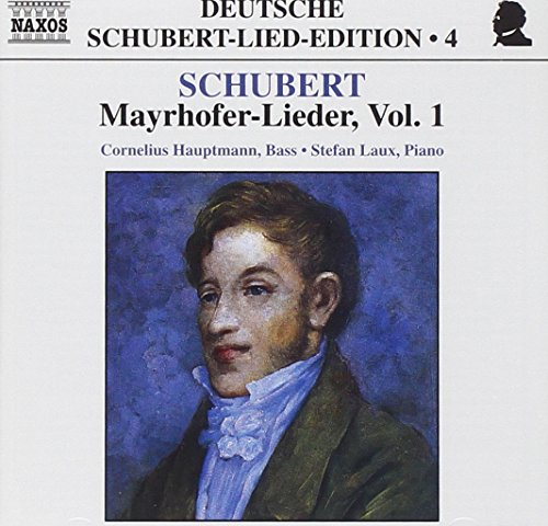 CD cover featuring a portrait of Franz Schubert, with text details.