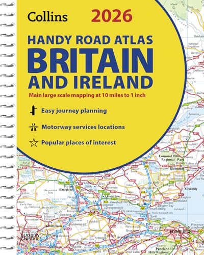 2026 Collins Handy Road Atlas Britain and Ireland : A5 Spiral