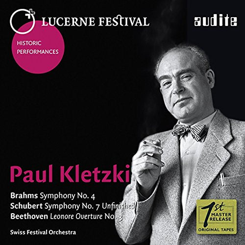 Black CD case with portrait of conductor Paul Kletzki and text details.