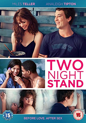 Two Night Stand" DVD cover with actors and intimate scenes.