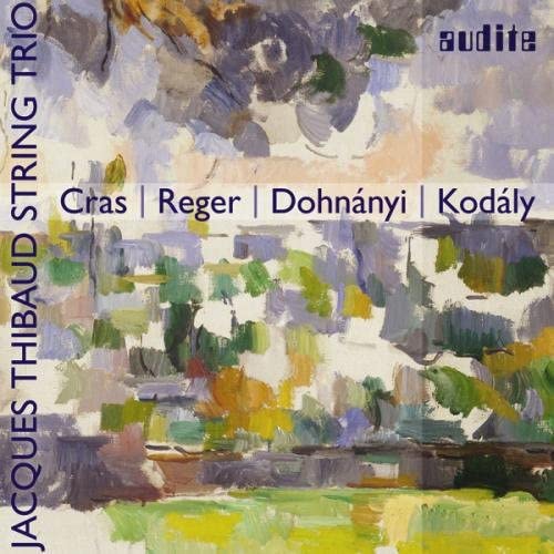 CD cover with abstract painting in blues, purples, and yellows.