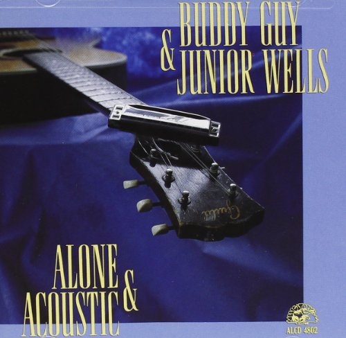 CD cover featuring a guitar neck, harmonica, and blue background.