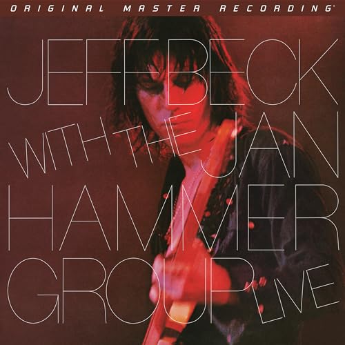 Jeff Beck album cover featuring a portrait of the guitarist with his instrument.