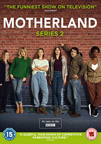 DVD cover for "Motherland Series 2" featuring six actors in casual clothing.