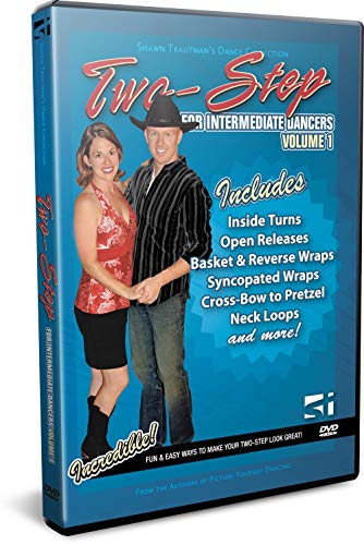 DVD cover featuring a couple in country-western attire demonstrating two-step dance.
