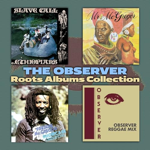 CD cover featuring four album artworks from reggae artists like The Ethiopians.