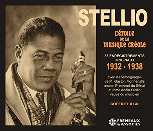 CD cover featuring a portrait of Stellio, a Creole musician with a clarinet.
