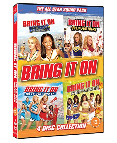 DVD cover for "Bring It On" sequels featuring cheerleaders in uniform.