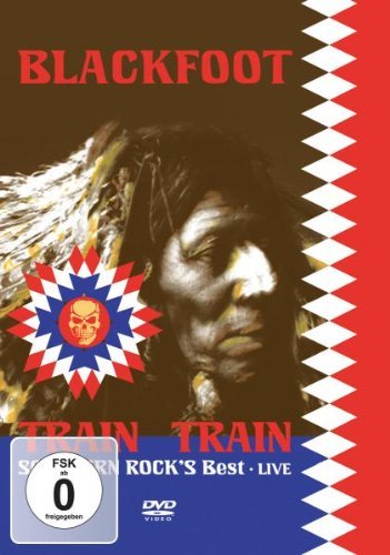 Blackfoot DVD cover featuring a Native American in headdress, red and white design.