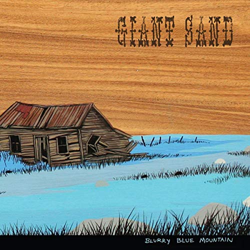 Painted CD cover with a weathered shack and blue, grassy landscape.