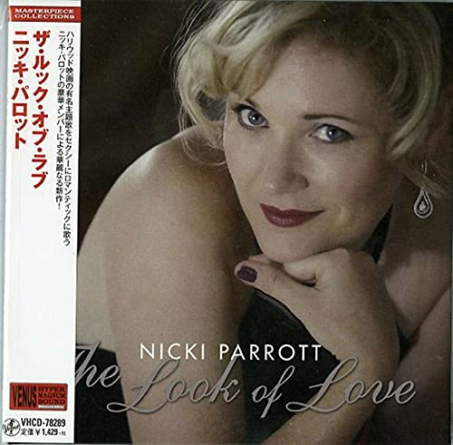 CD cover for Nicki Parrott’s “The Look of Love” featuring her portrait.