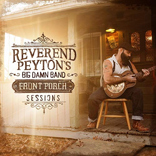 Album cover featuring a bearded man playing a guitar on a porch.