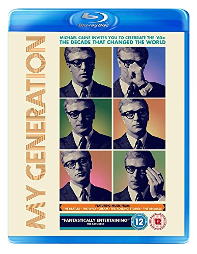 Blu-ray cover for "My Generation" featuring Michael Caine in a grid of portraits.