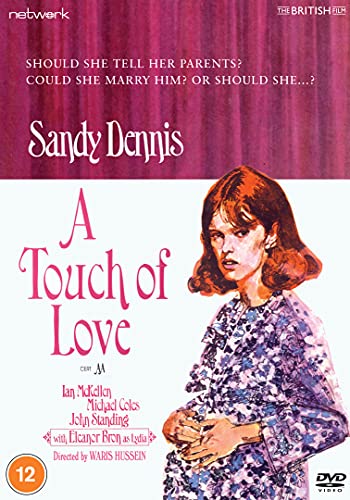 DVD cover for “A Touch of Love” featuring Sandy Dennis in a floral dress.