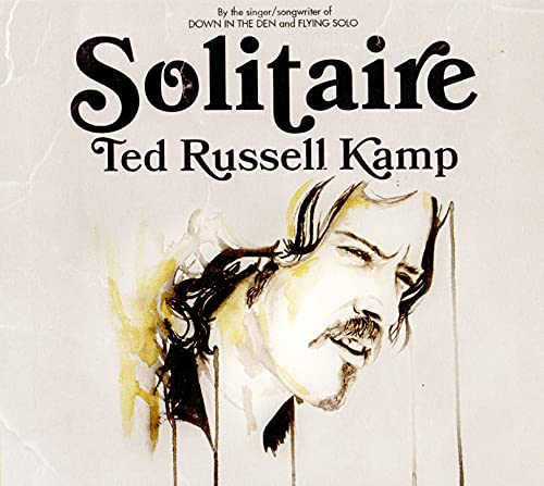 CD cover for Ted Russell Kamp’s “Solitaire” featuring a watercolor portrait.