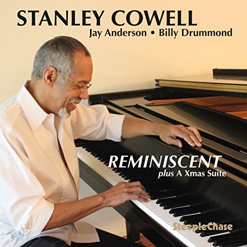 Stanley Cowell at a piano, album cover for “Reminiscent” CD.