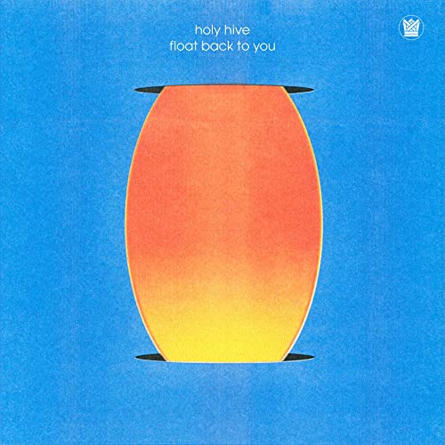 CD cover: orange oval shape on a textured blue background.