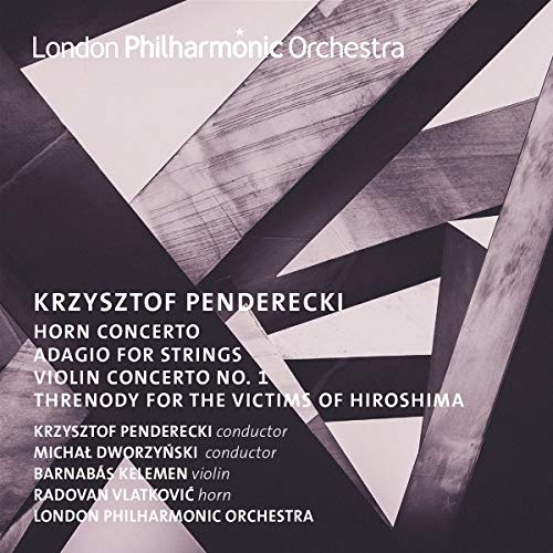 CD cover for Krzysztof Penderecki compositions, abstract geometric design.