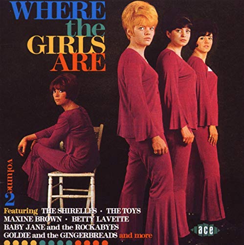 CD cover featuring four women in red outfits, 1960s style.