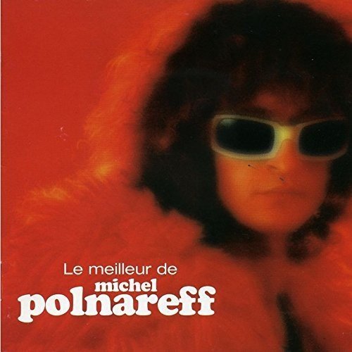 CD cover featuring Michel Polnareff with dark sunglasses and red fur.