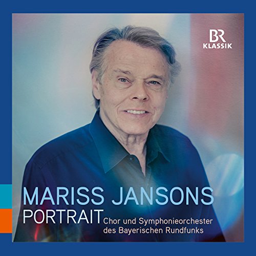 CD cover featuring a portrait of conductor Mariss Jansons in blue.