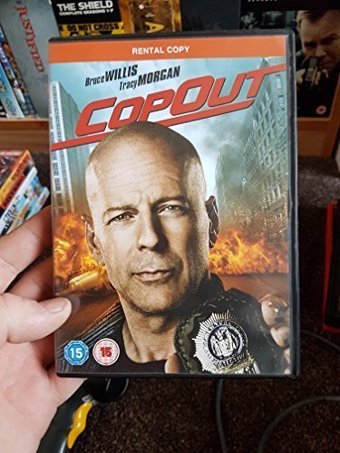 Cop Out" DVD cover featuring Bruce Willis and a city backdrop.