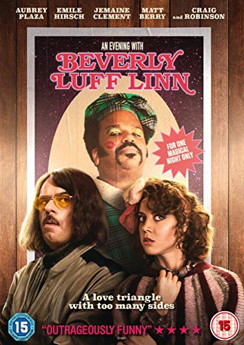 DVD cover for An Evening With Beverly Luff Linn featuring three actors in character.